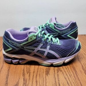 Asics T5A7N GT-1000 4 Running Training Shoes Sneakers Blue Purple Womens Size 7